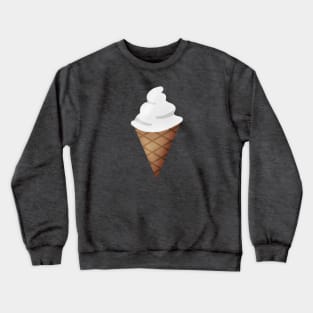 Vanilla Ice Cream Cone Crewneck Sweatshirt